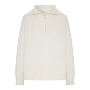 Max Mara Women Oversized Wool Sweater With Wide Collar